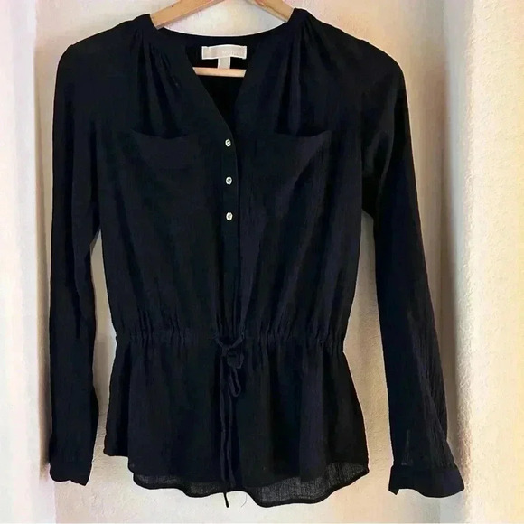 Michael Kors long Sleeves V-Neck Top - Picture 1 of 4